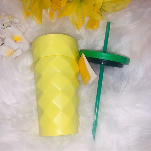 Starbucks Hawaii Pineapple Stainless Cup Steel Studded Tumbler 16oz Discontinued - Picture 11 of 15